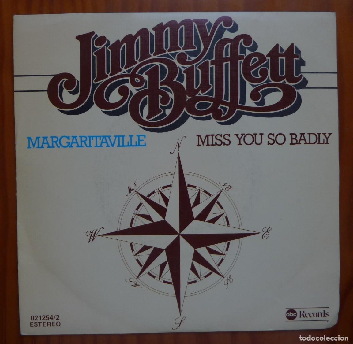 Discos de vinilo: JIMMY BUFFETT / MARGARITAVILLE / 1977 / SINGLE - Foto 1