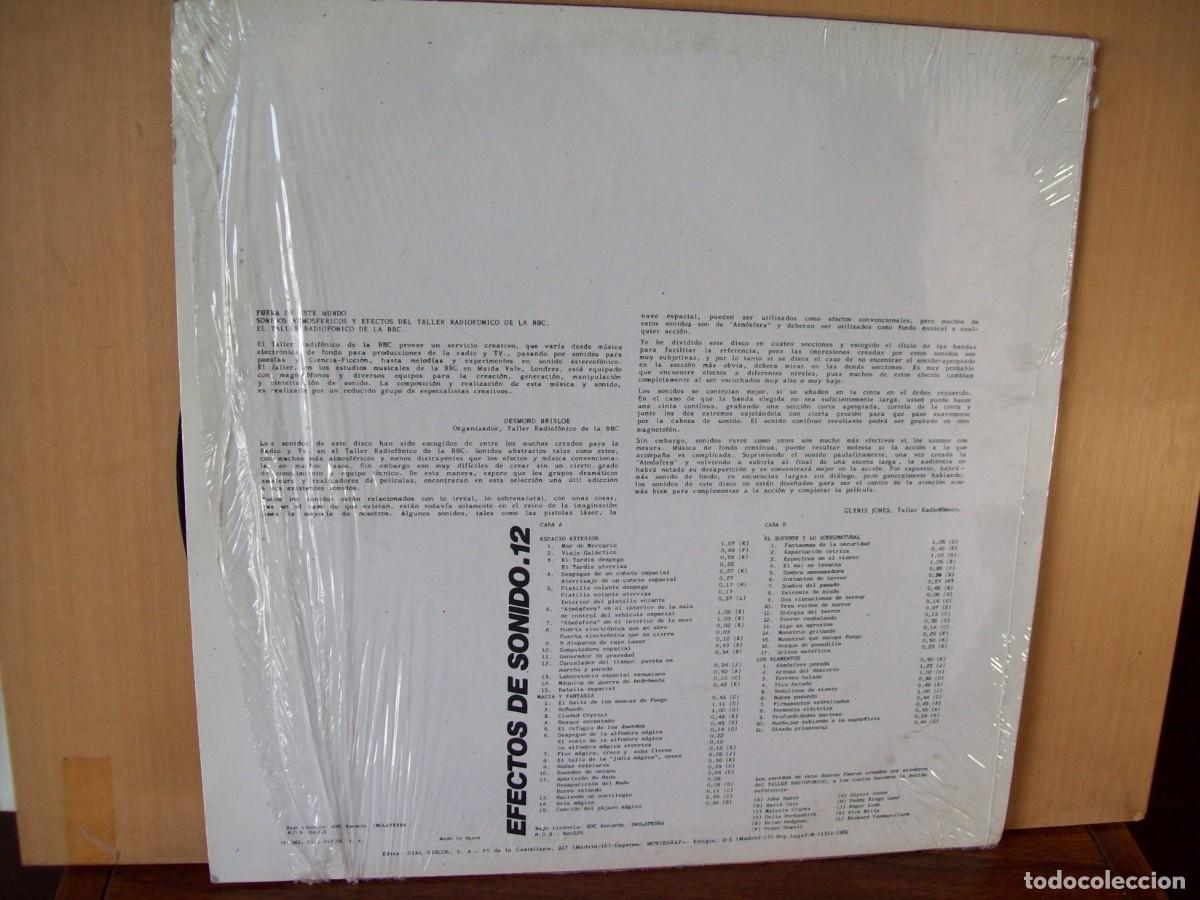 Discos de vinilo: EFECTOS DEL SONIDO VOL. 12 - LP 1982 - Foto 2
