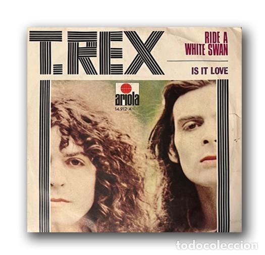Discos de vinilo: T. Rex &ndash; Ride A White Swan Single 7&rdquo; - Foto 1