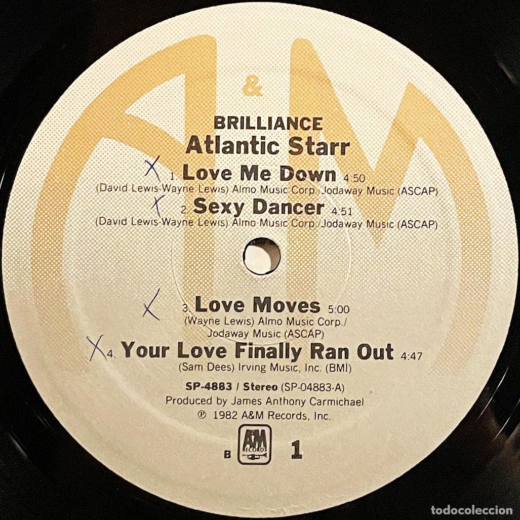 Discos de vinilo: ATLANTIC STARR / BRILLIANCE / LP AM 1982 / USA - Foto 5