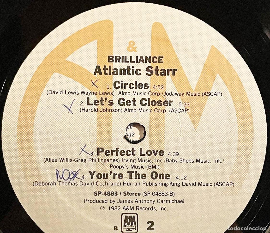 Discos de vinilo: ATLANTIC STARR / BRILLIANCE / LP AM 1982 / USA - Foto 6