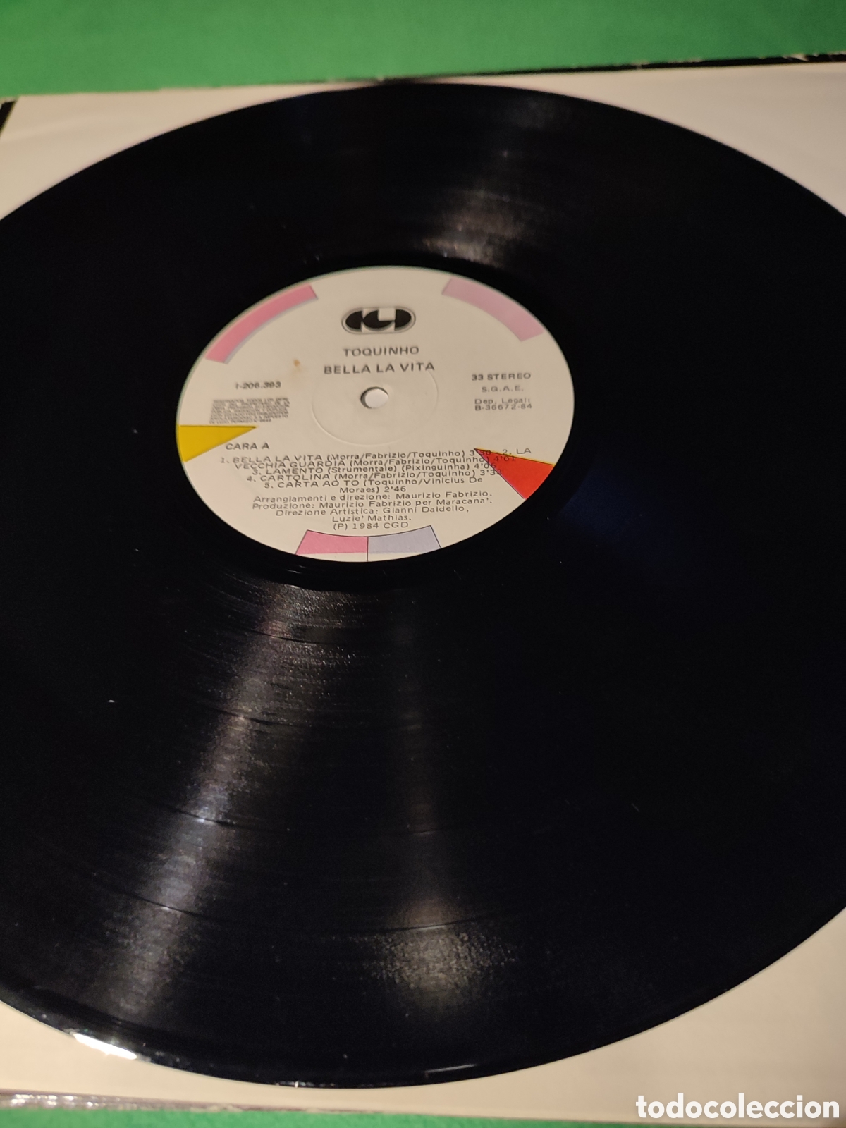 Discos de vinilo: Toquinho - Bella la vita - Foto 3