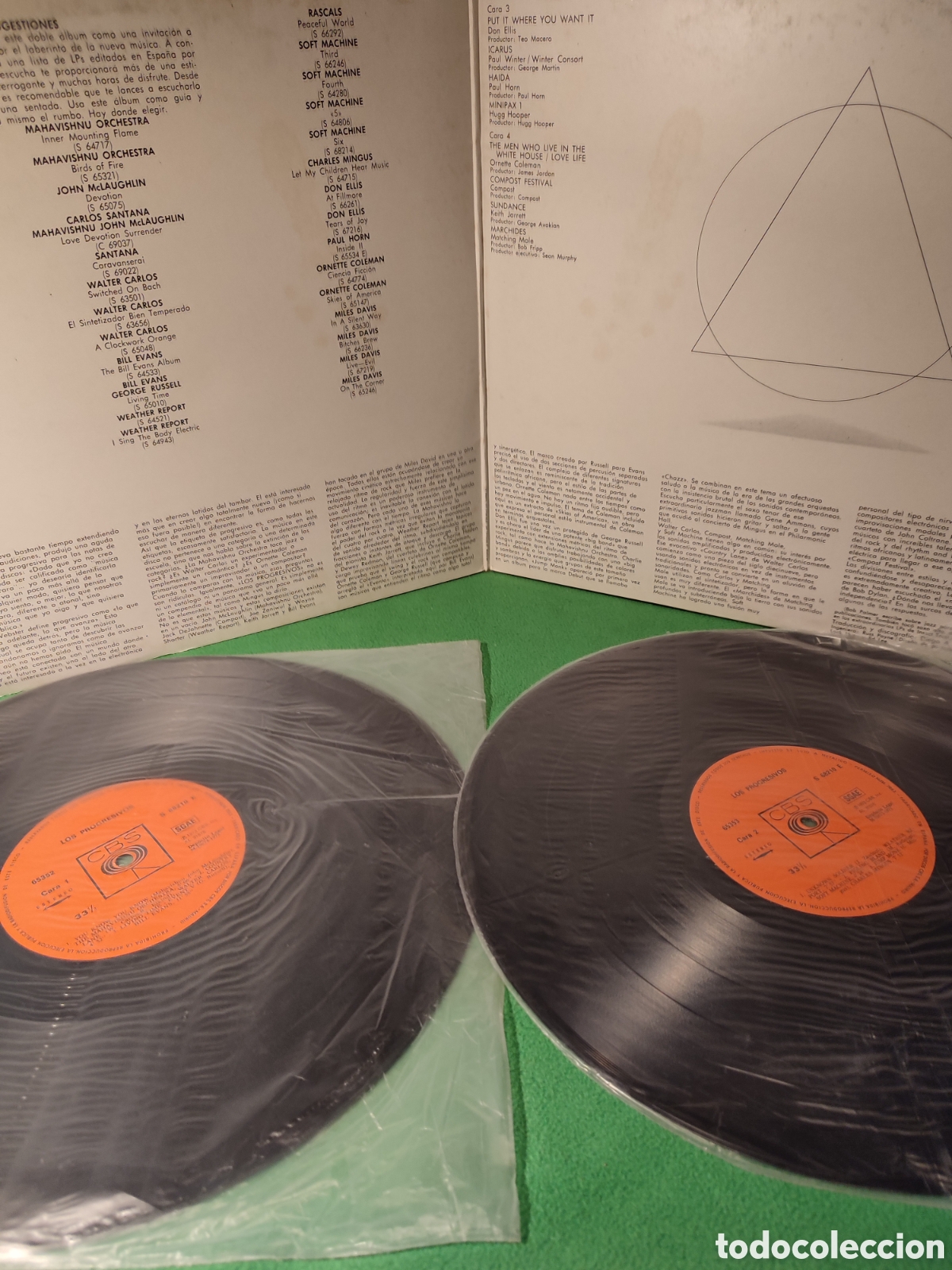 Discos de vinilo: The Progressives - Varios Discogr&aacute;fica CBS 2lps - Foto 2