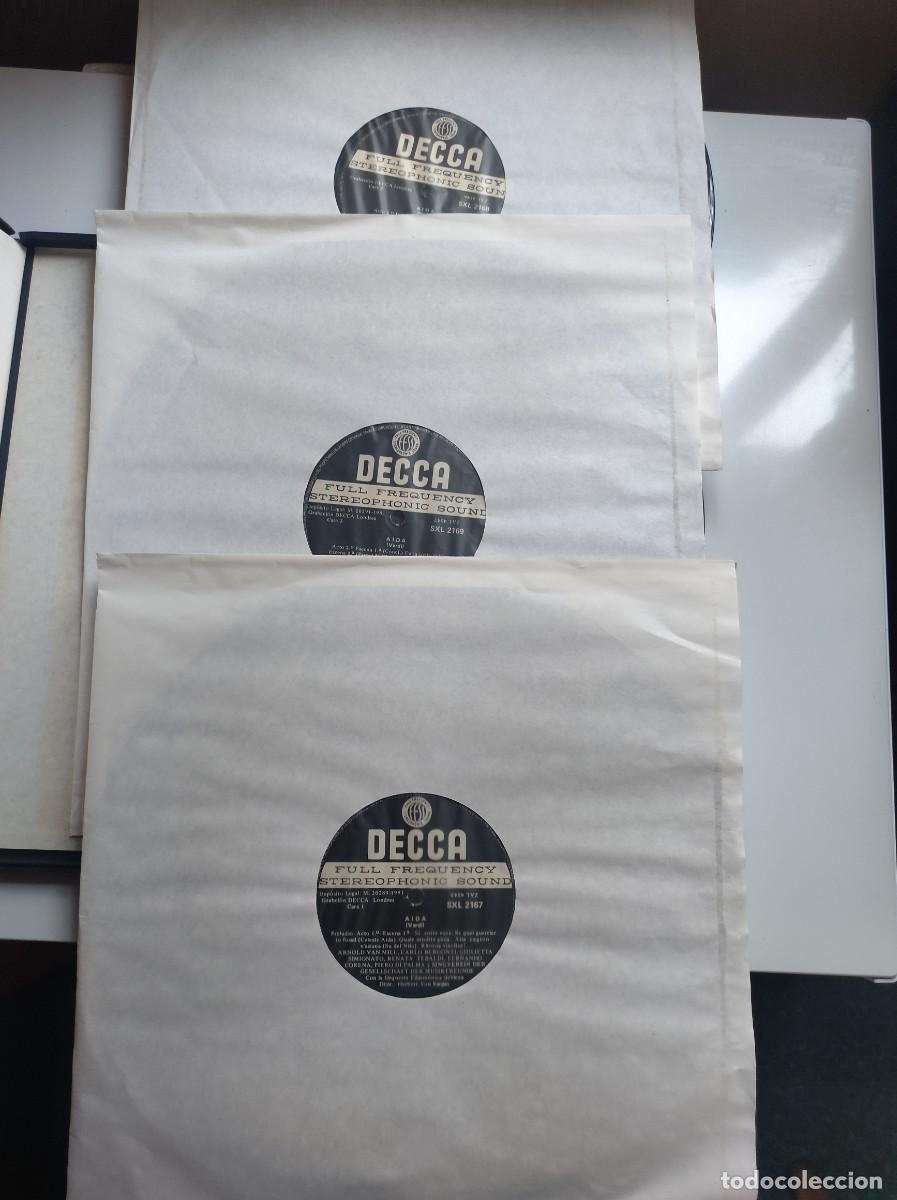 Discos de vinilo: Aida - opera de G.Verdi - cofre de 3 LPs - Foto 4