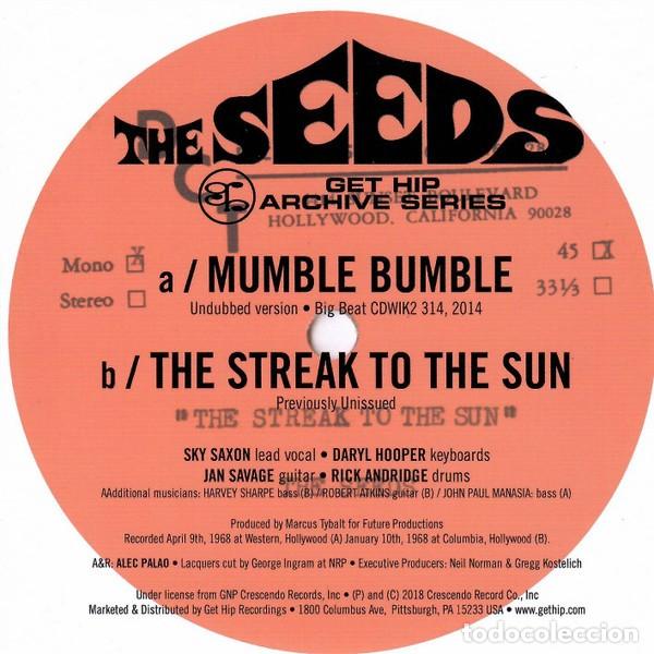 Discos de vinilo: THE SEEDS Mumble And Bumble (7&rdquo;) - Foto 2