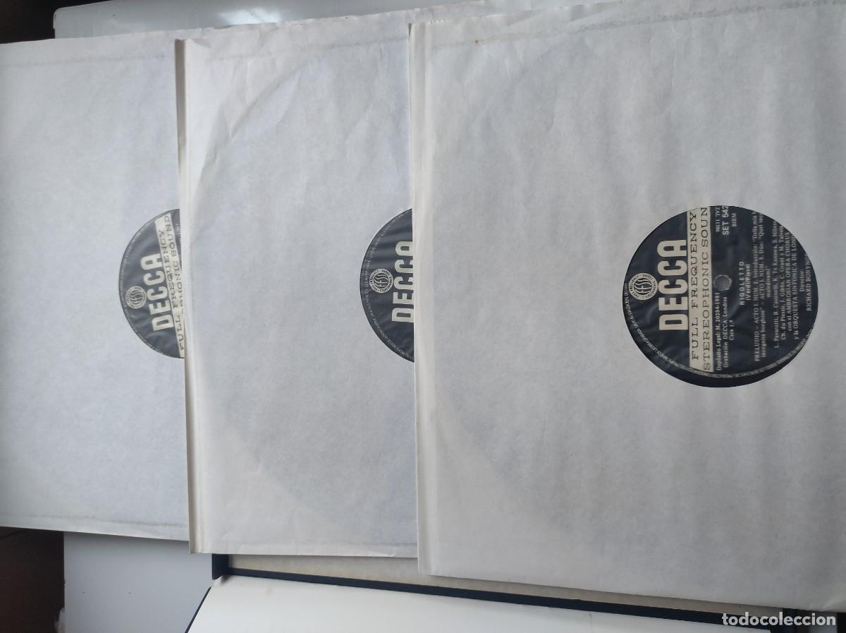 Discos de vinilo: Rigoletto - Opera de Verdi - cofre de 3 Lps - Foto 4