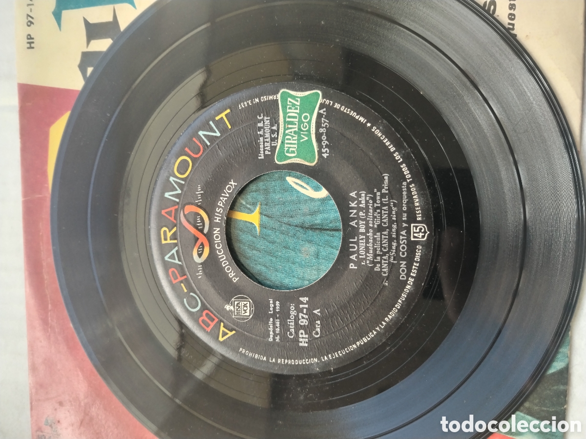 Discos de vinilo: SINGLE PAUL ANKA.... - Foto 2