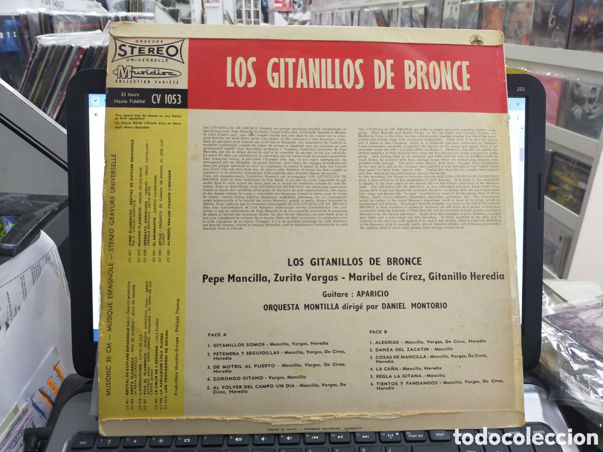 Discos de vinilo: Los gitanillos de bronce LP Francia - Foto 2