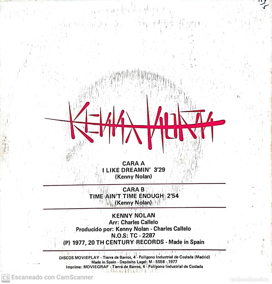Discos de vinilo: Kenny Nolan &lrm;&ndash; I Like Dreamin / Time Aint Time Enough - Foto 2