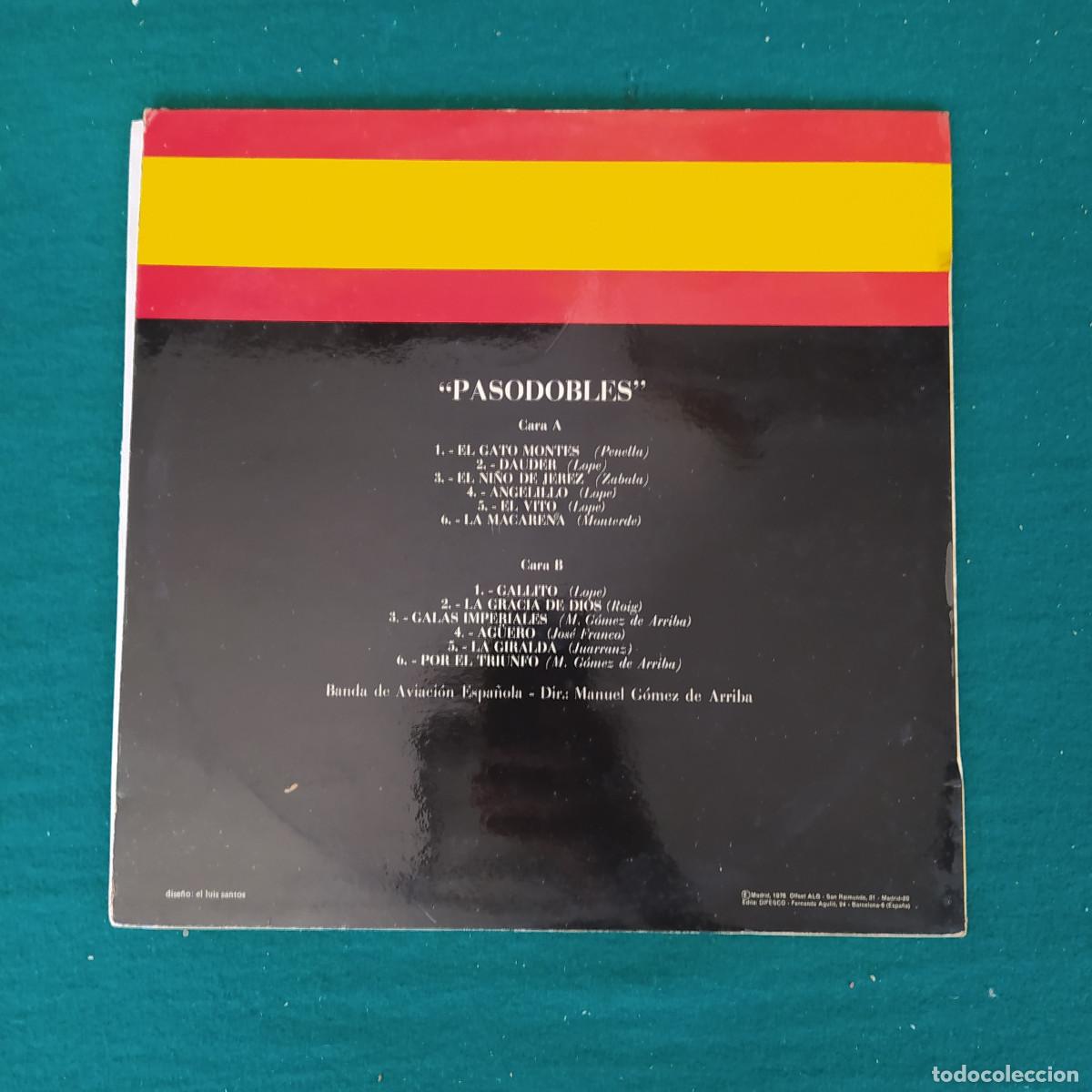 Discos de vinilo: Banda De Aviaci&oacute;n Espa&ntilde;ola &ndash; Pasodobles - Foto 2
