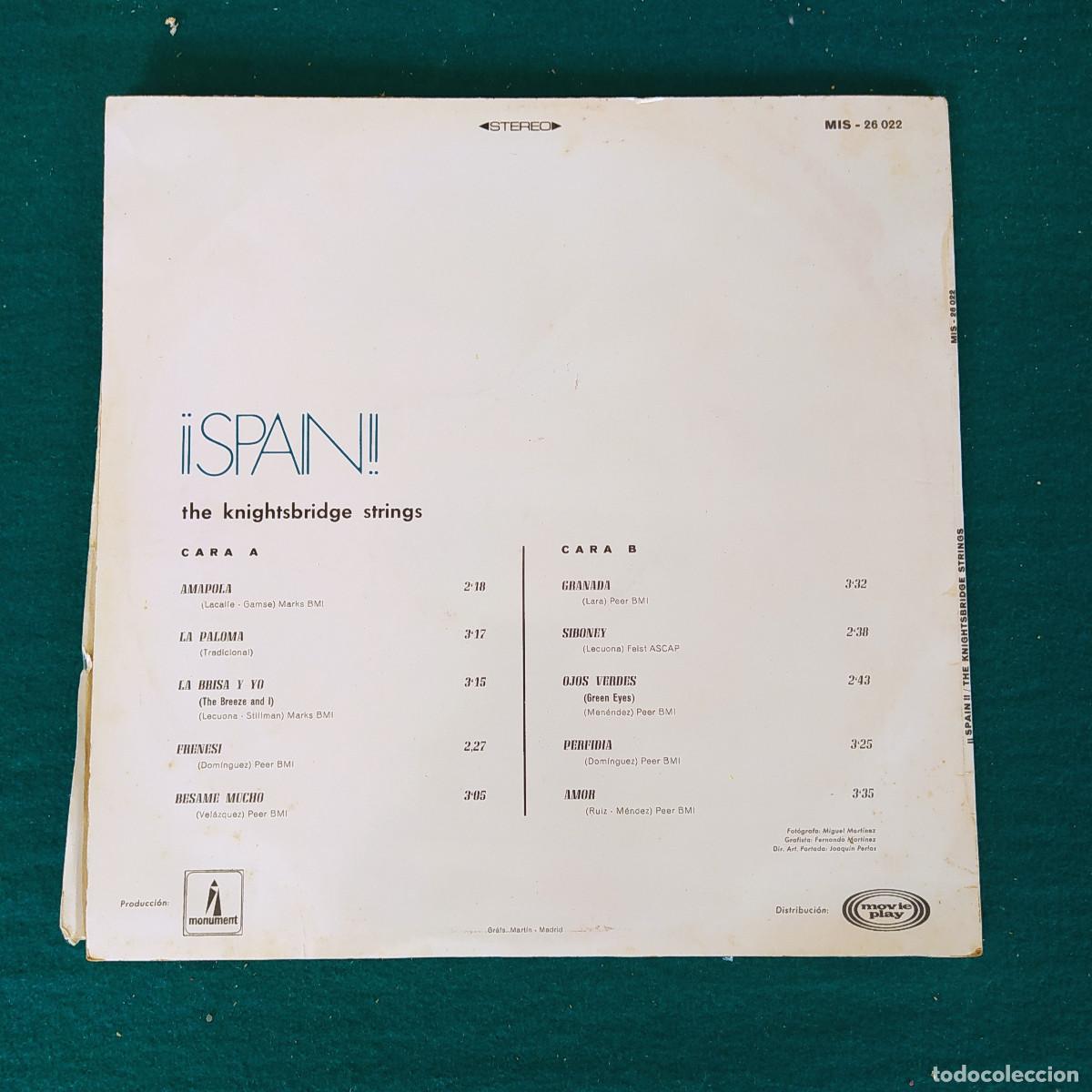 Discos de vinilo: The Knightsbridge Strings &ndash; &iexcl;&iexcl;Spain!! - Foto 2