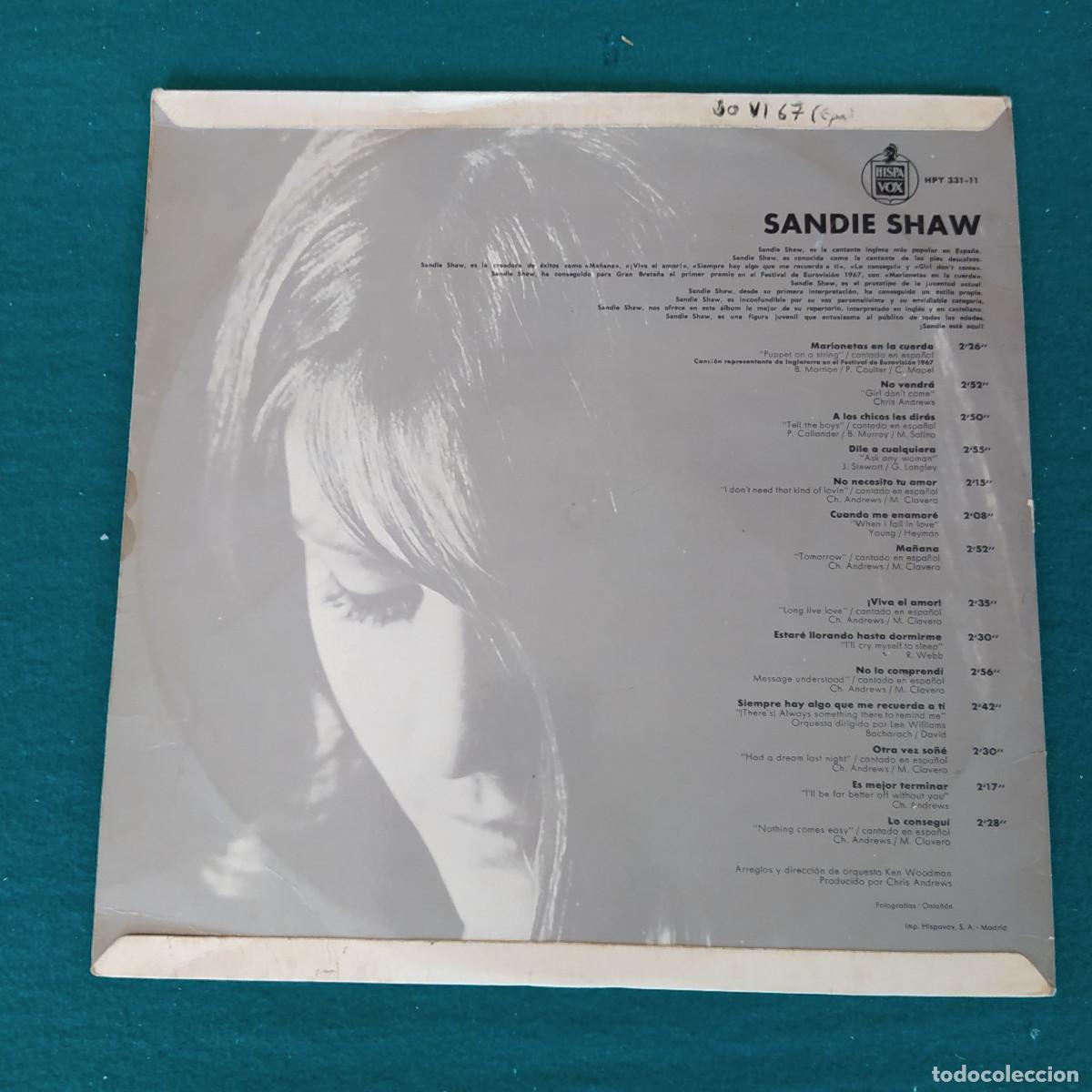 Discos de vinilo: Sandie Shaw &ndash; Lo Mejor De - Foto 2