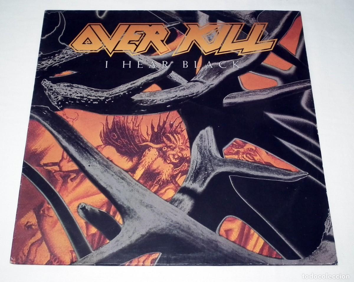 Discos de vinilo: LP OVERKILL - I HEAR BLACK - Foto 1