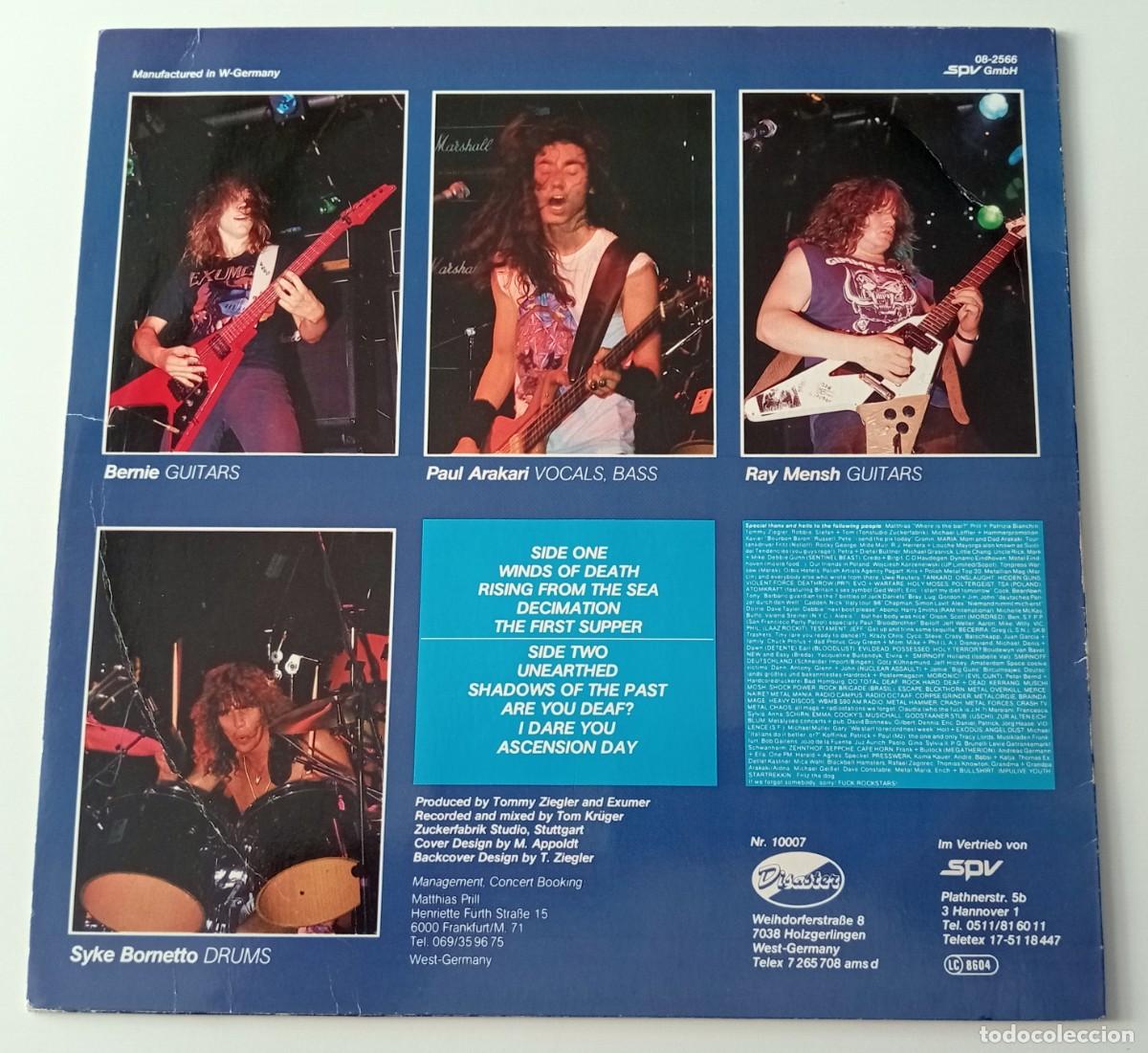 Discos de vinilo: LP EXUMER - RISING FROM THE SEA - Foto 2