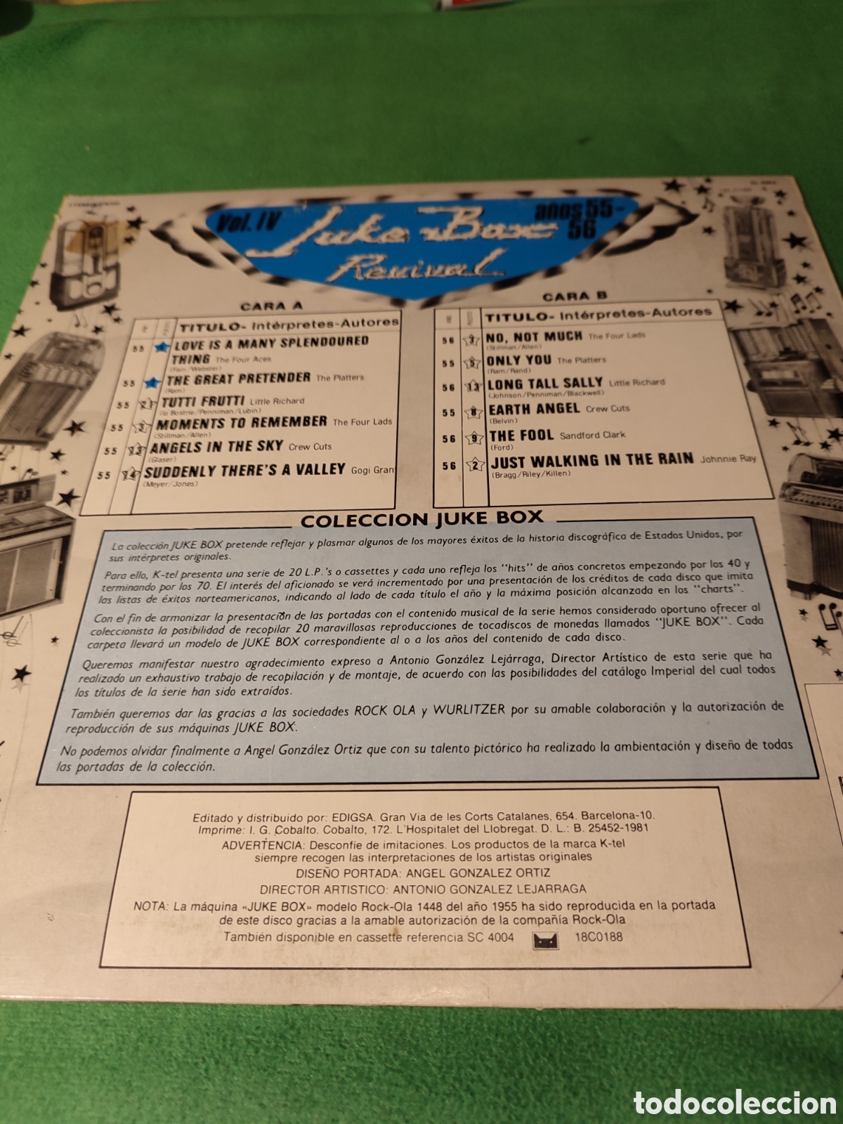 Discos de vinilo: Juke - Box Revival - Colecci&oacute;n 55-56 - Foto 2