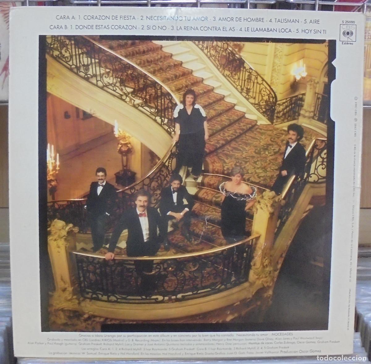 Discos de vinilo: Mocedades. Amor de hombre. CBS 1982 -- LP - Foto 2