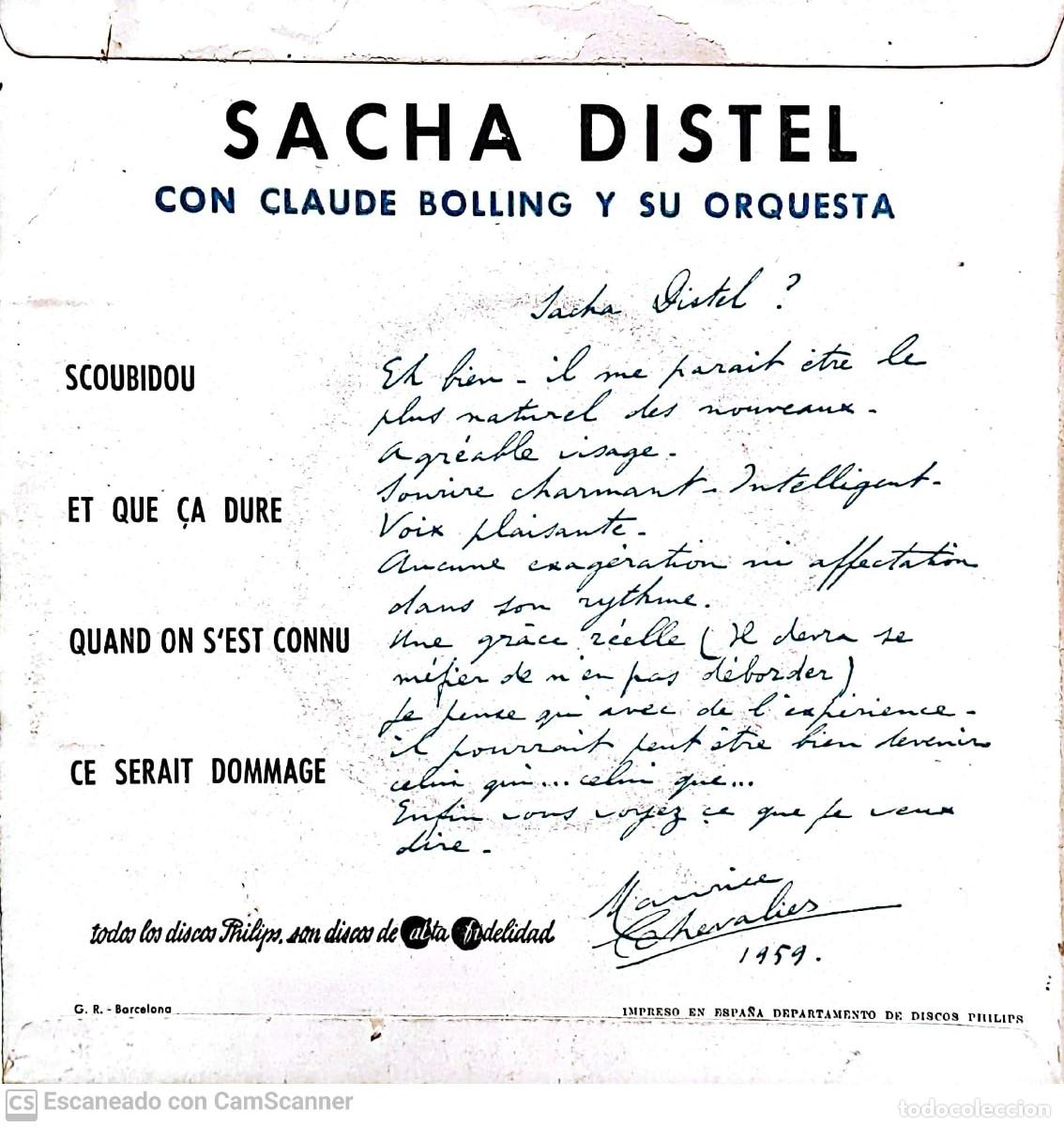 Discos de vinilo: Sacha Distel &lrm;&ndash; Scoubidou - Foto 2