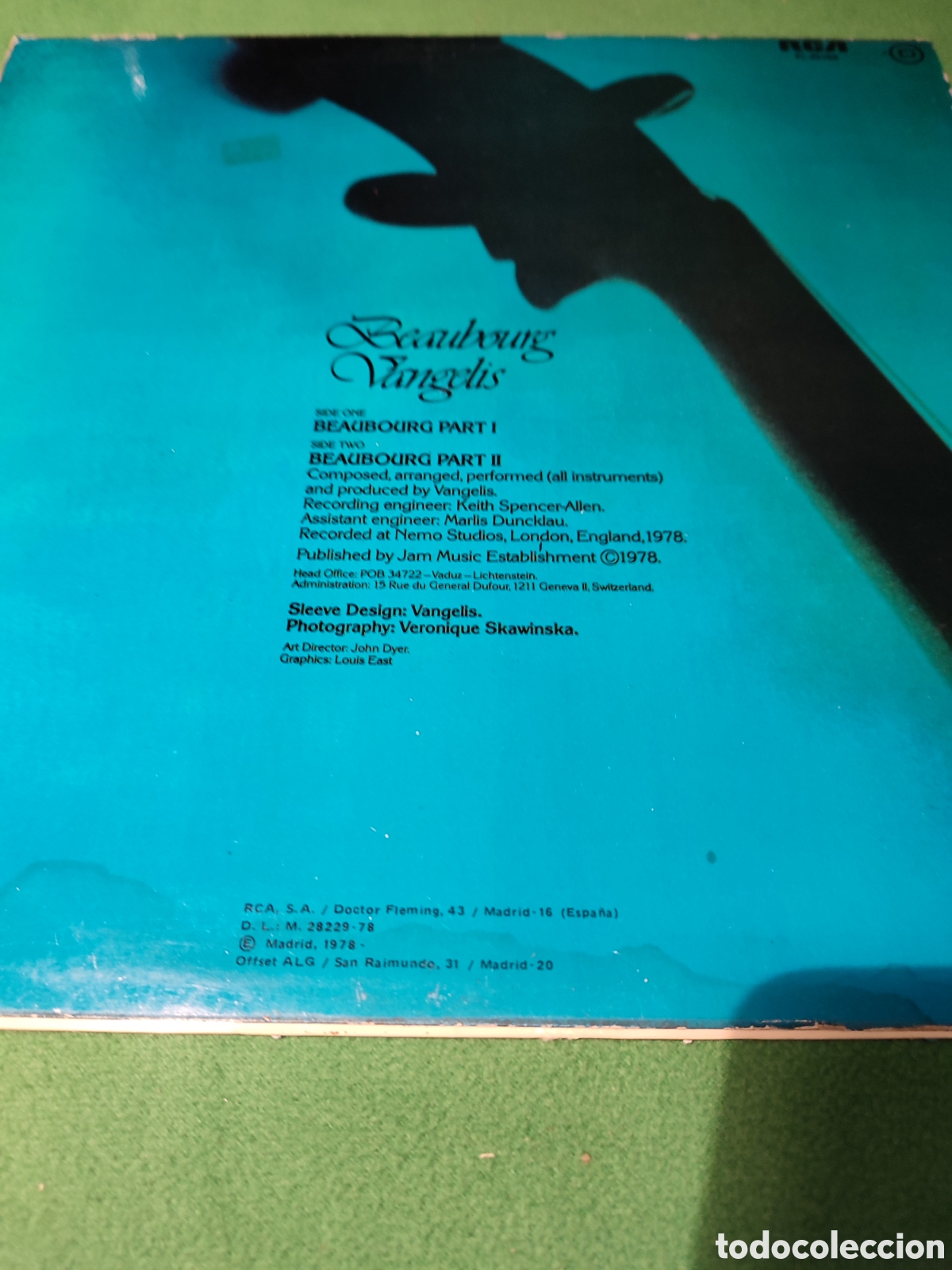 Discos de vinilo: Vangelis - Beaubourg - Foto 2