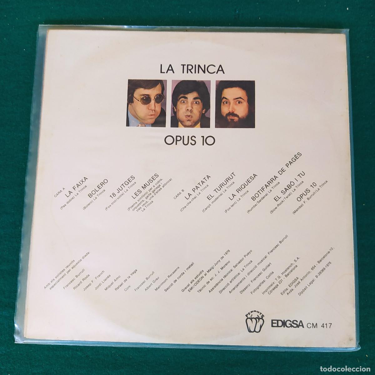 Discos de vinilo: La Trinca &ndash; Opus 10 . - Foto 2