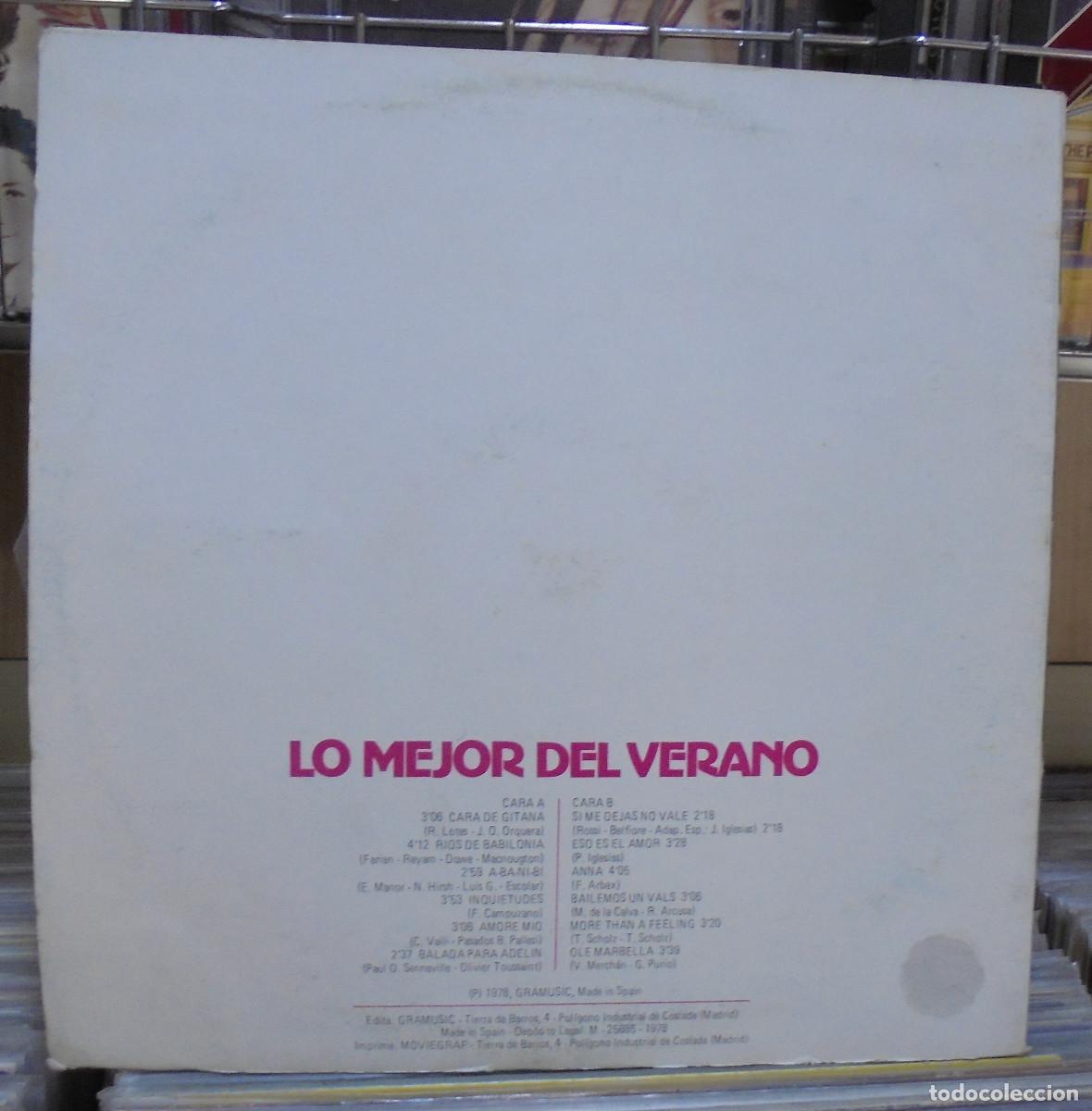 Discos de vinilo: Lo mejor del verano. Gramusic 1978 -- LP - Foto 2