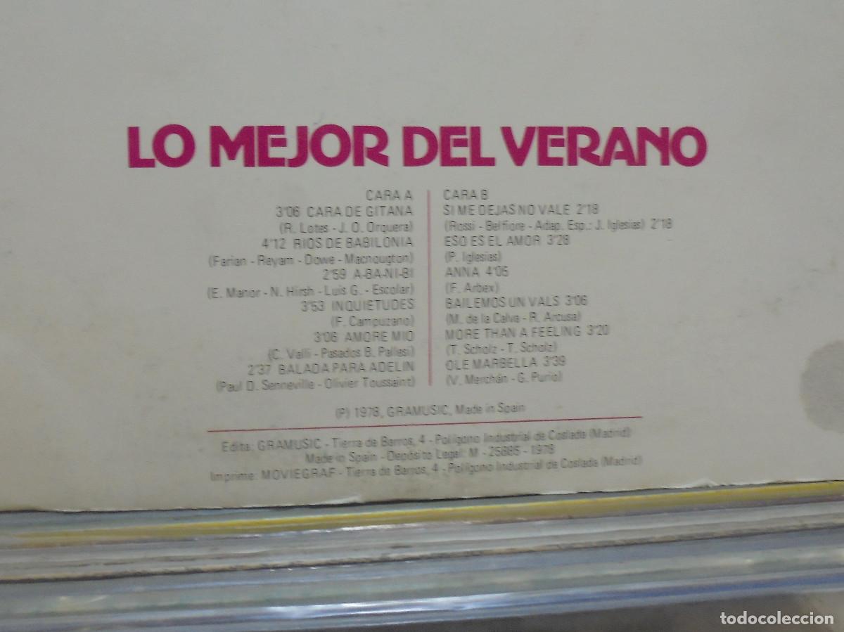 Discos de vinilo: Lo mejor del verano. Gramusic 1978 -- LP - Foto 3