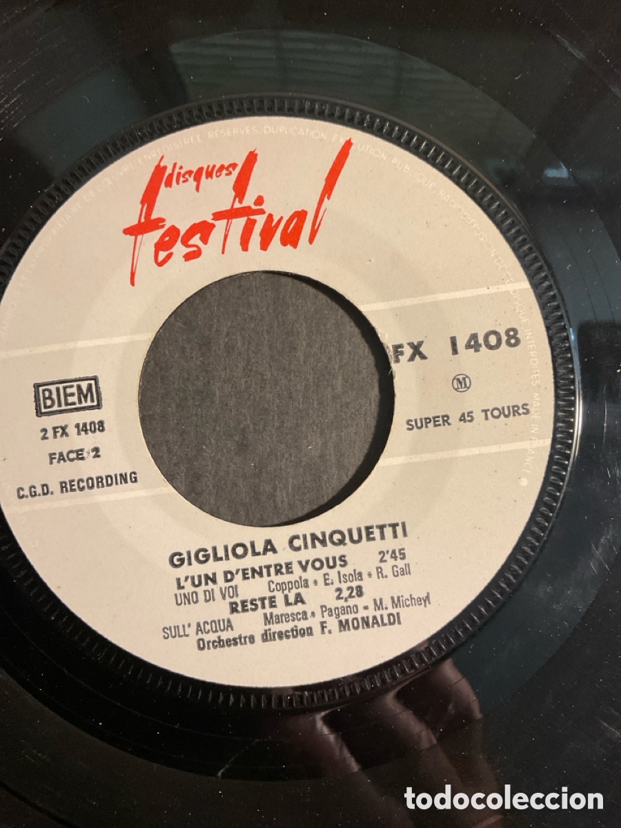 Discos de vinilo: Gigliola Cinquetti chante en fran&ccedil;ais - Foto 3