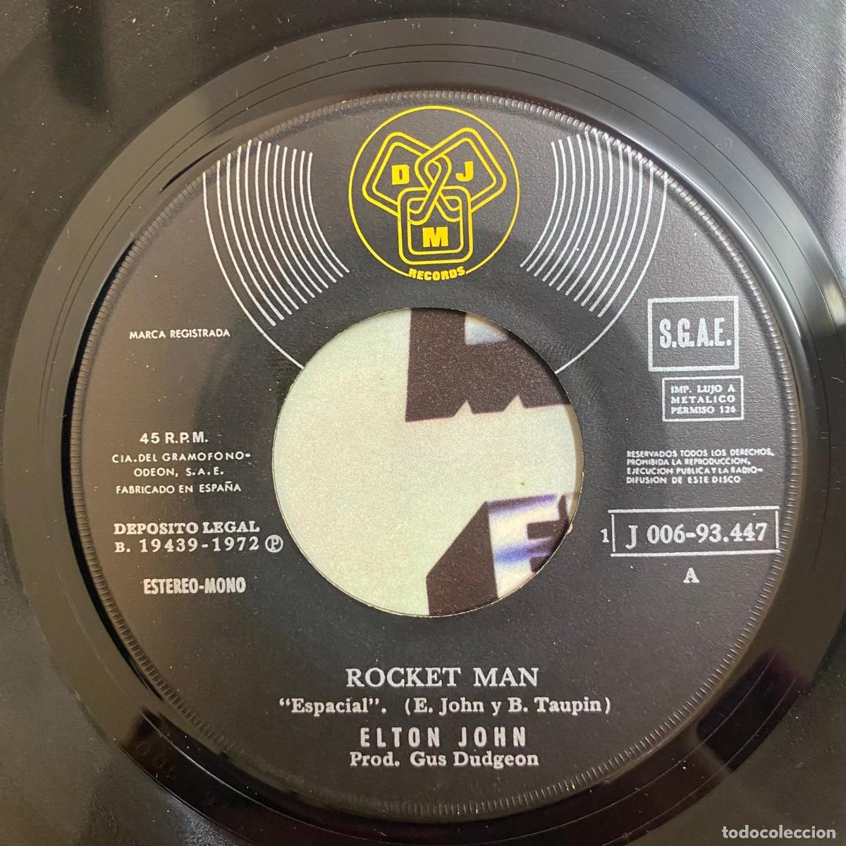 Discos de vinilo: Elton John &ndash; Rocket Man - Foto 5