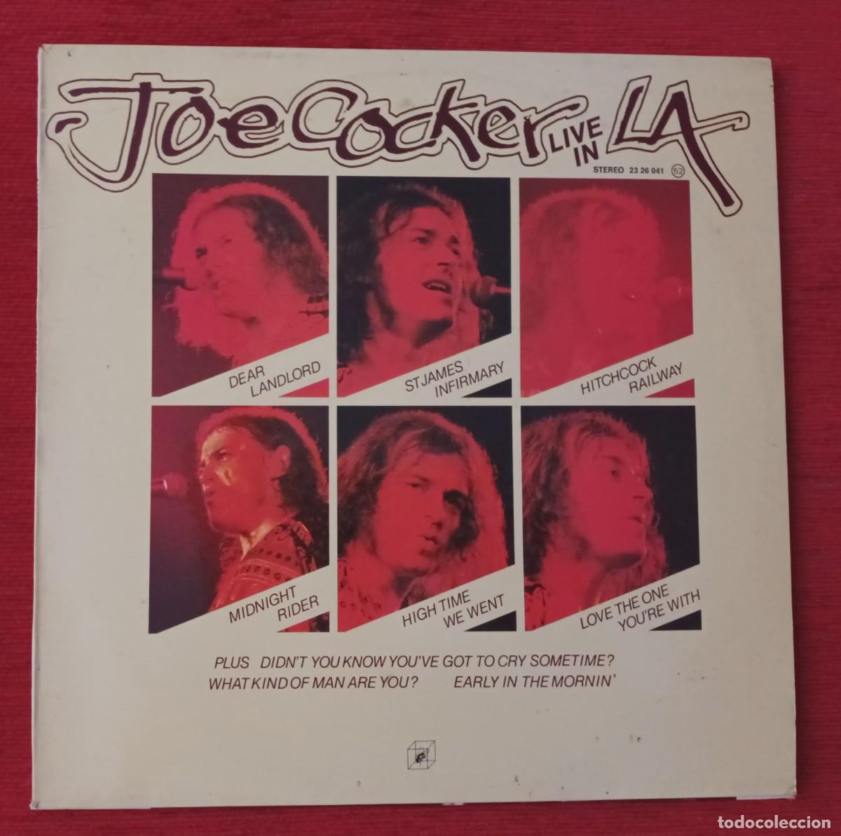 Discos de vinilo: JOE COCKER - LIVE IN L.A. - LP - Foto 1