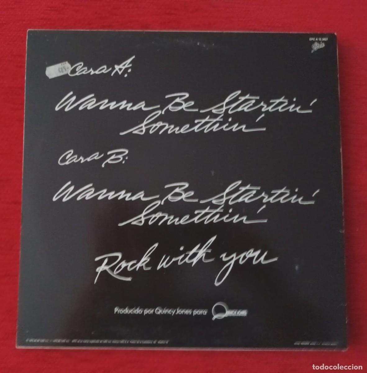 Discos de vinilo: MICHAEL JACKSON - WANNA BE STARTIN&acute; SOMETHIN&acute;- MAXI SINGLE - Foto 2
