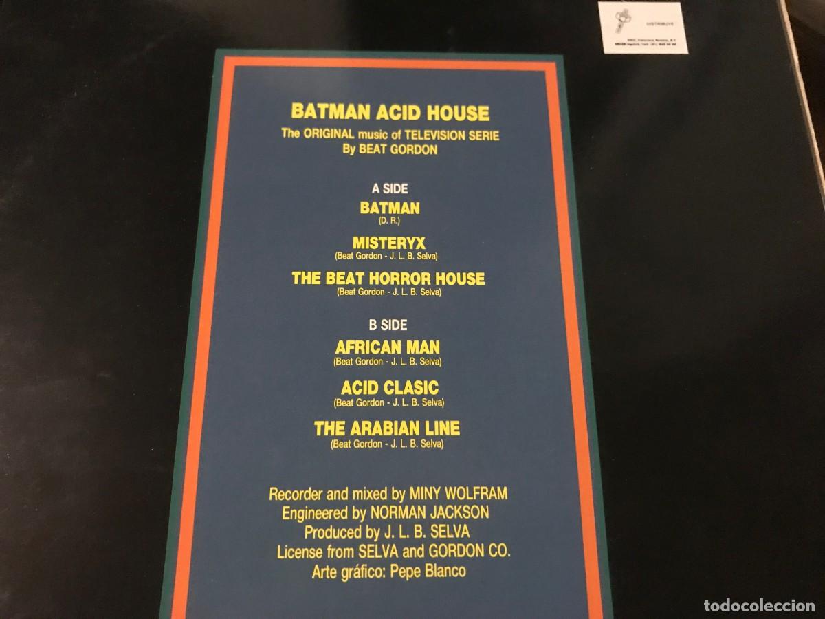 Discos de vinilo: BEAT GORDON - BATMAN ACID HOUSE MINI LP BARSA 1989 TECHNO ELECTRO - Foto 2
