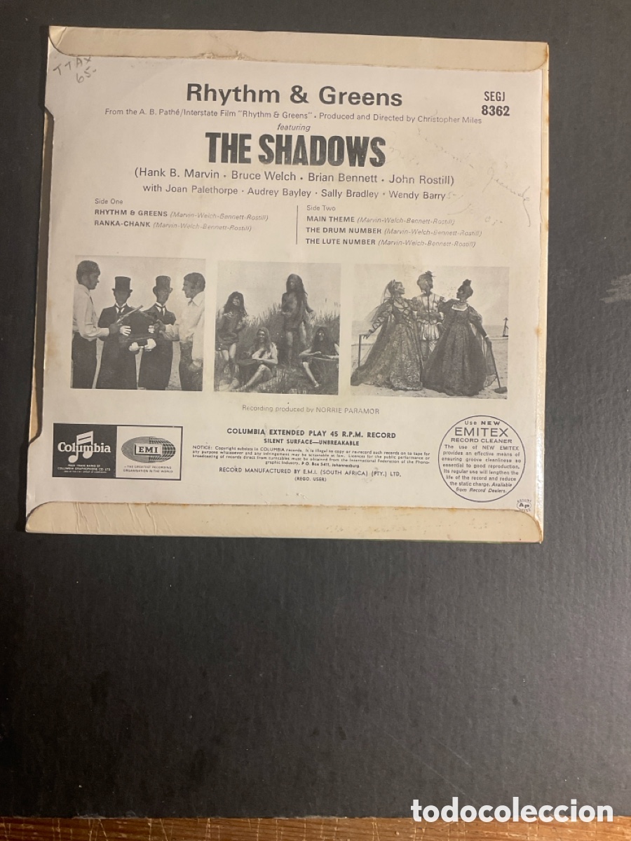 Discos de vinilo: The Shadows-Rhythm & Greens - Foto 2