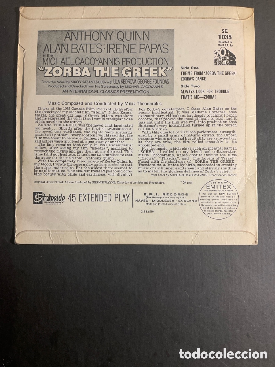 Discos de vinilo: Zorba The Greek - Foto 2