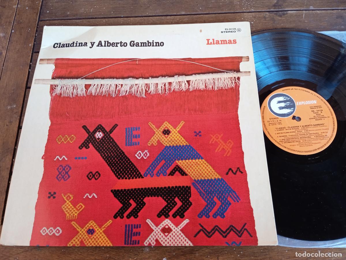 Disques de vinyle: CLAUDINA Y ALBERTO GAMBINO. LP. LLAMAS. MADE IN SPAIN. 1978