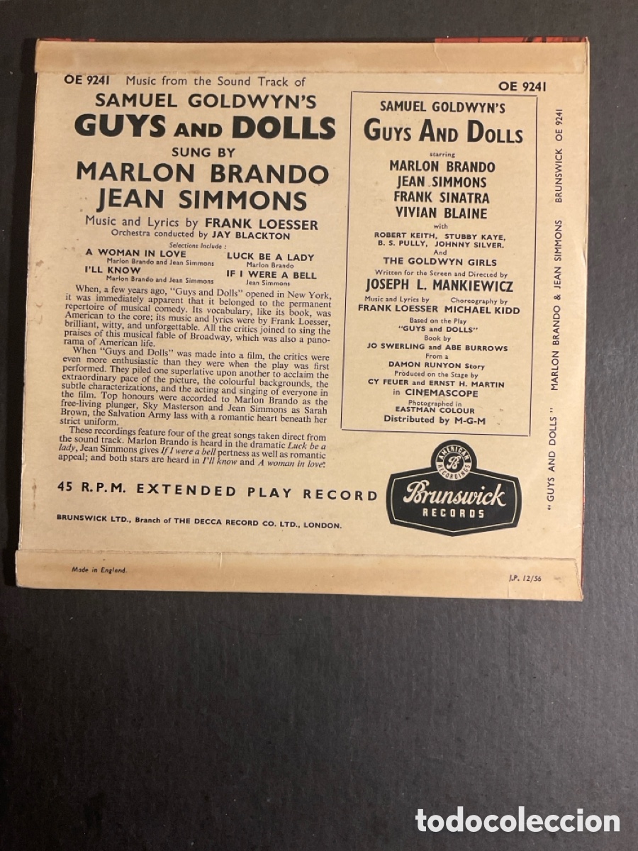 Discos de vinilo: Guys and Dolls - Foto 2