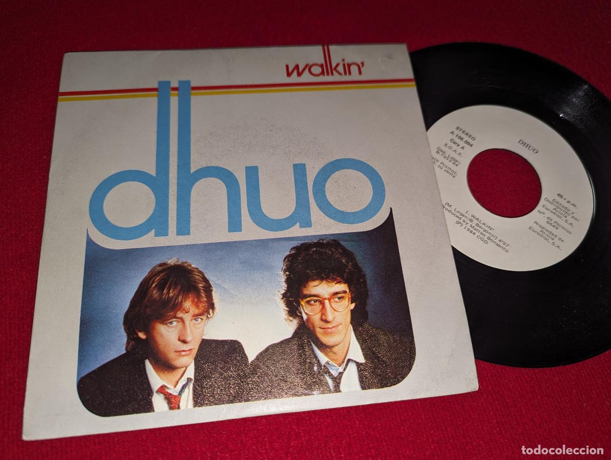 Disques de vinyle: DHUO Walkin/Chinatype 7'' single 1984 Ariola PROMO ESPA&Ntilde;A SPAIN