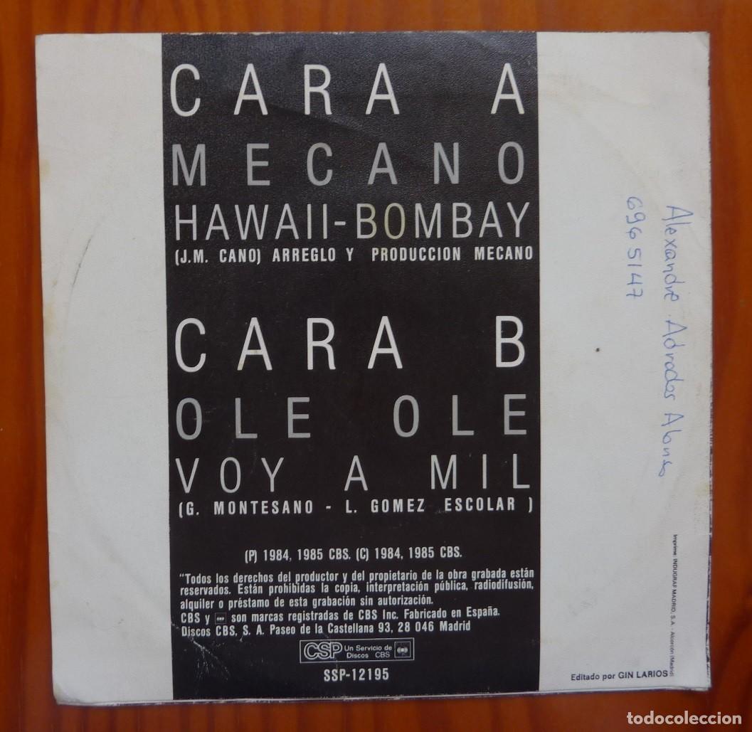 Discos de vinilo: MECANO / OLE OLE // GIN LARIOS / 1985 / SINGLE - Foto 2