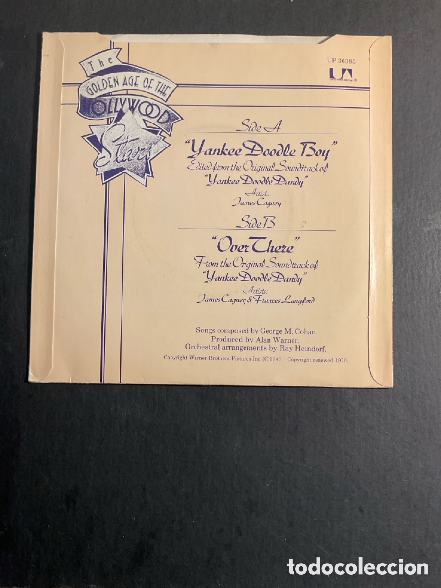 Discos de vinilo: James Cagney BSO de Yankee Doodle Dandy - Foto 2