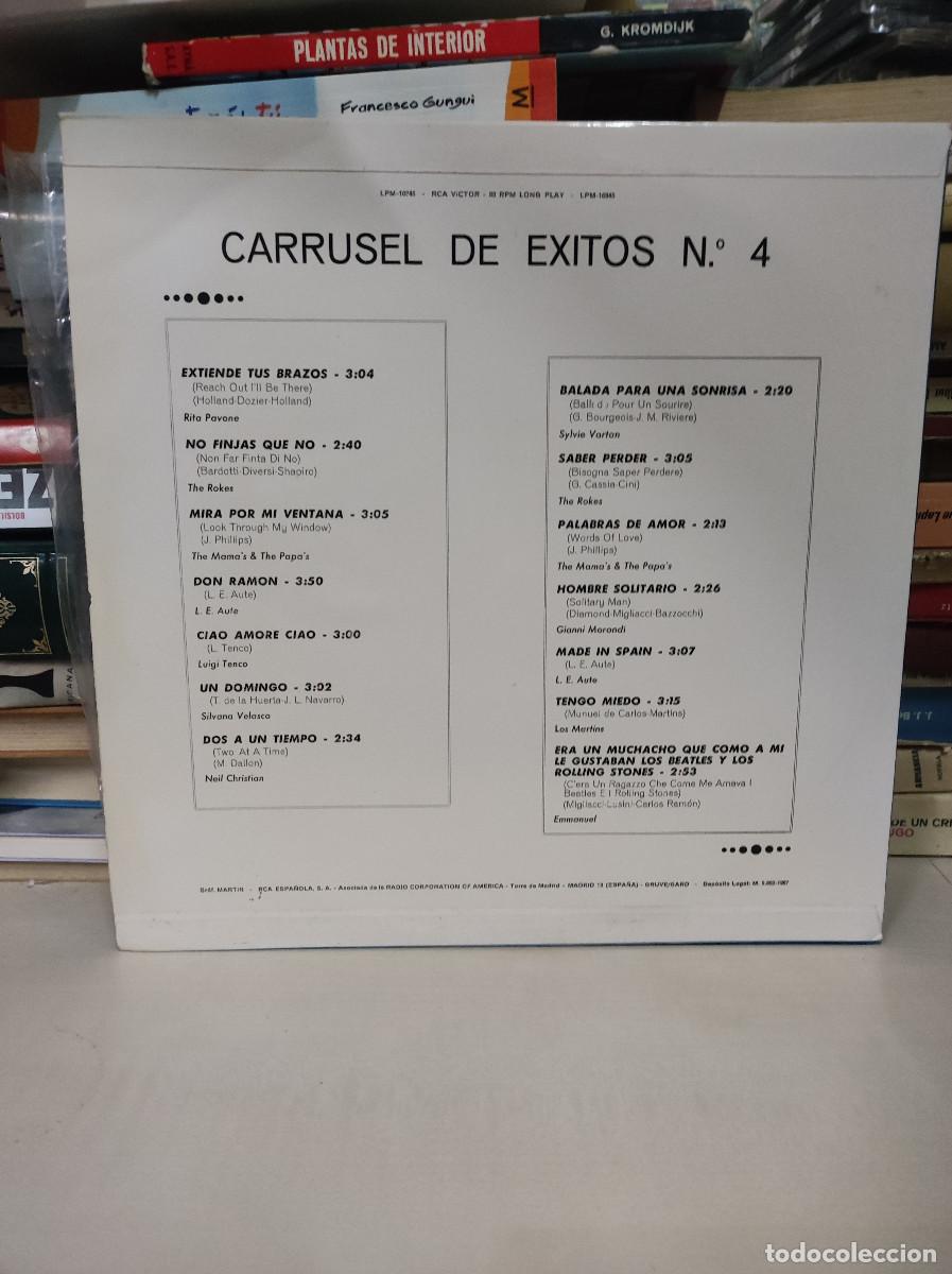 Discos de vinilo: Carrusel De Exitos N.&ordm; 4 - Foto 2