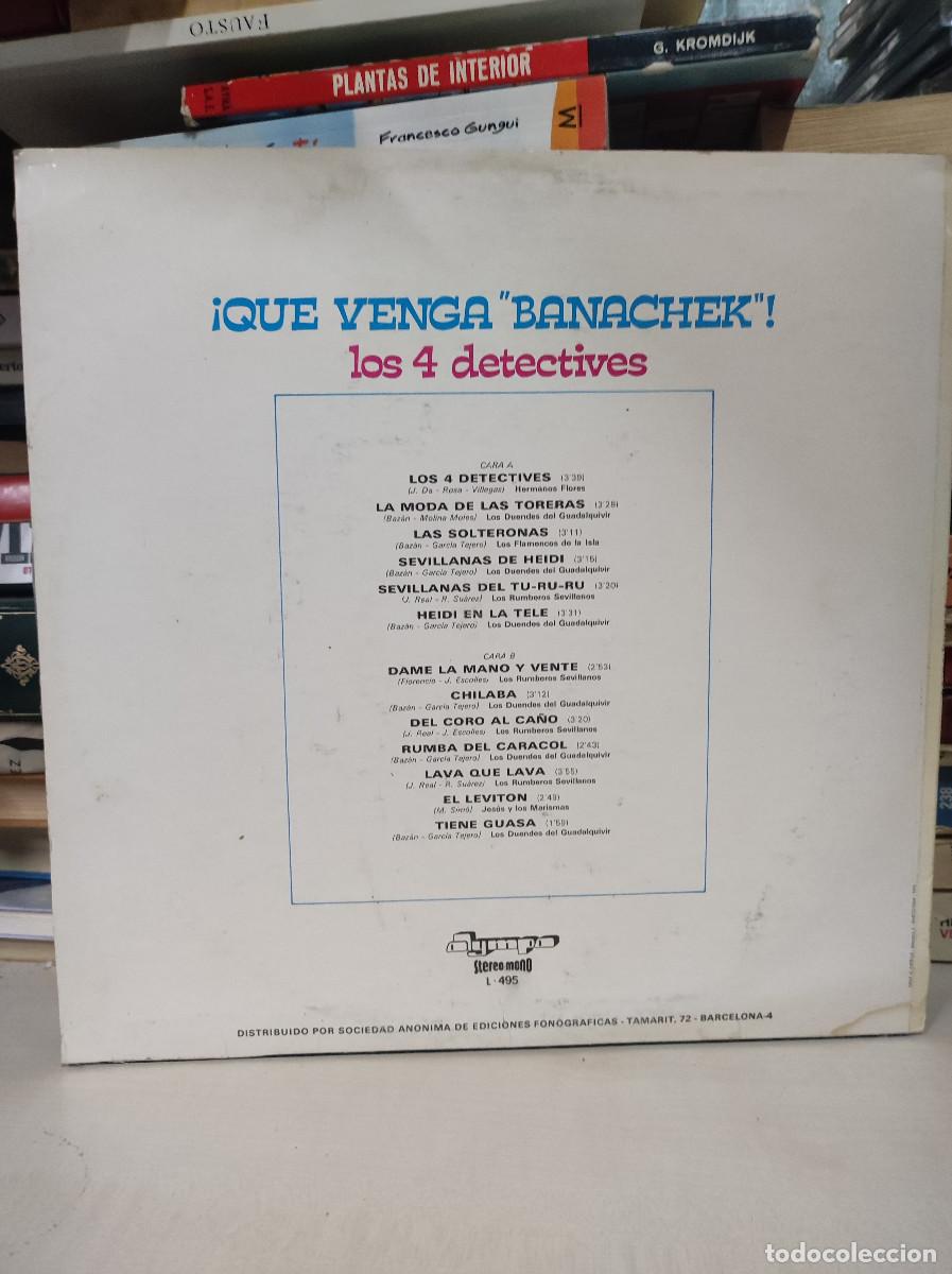 Discos de vinilo: &iexcl;Que Venga &rdquo;Banachek&rdquo;! Los 4 Detectives - Foto 2
