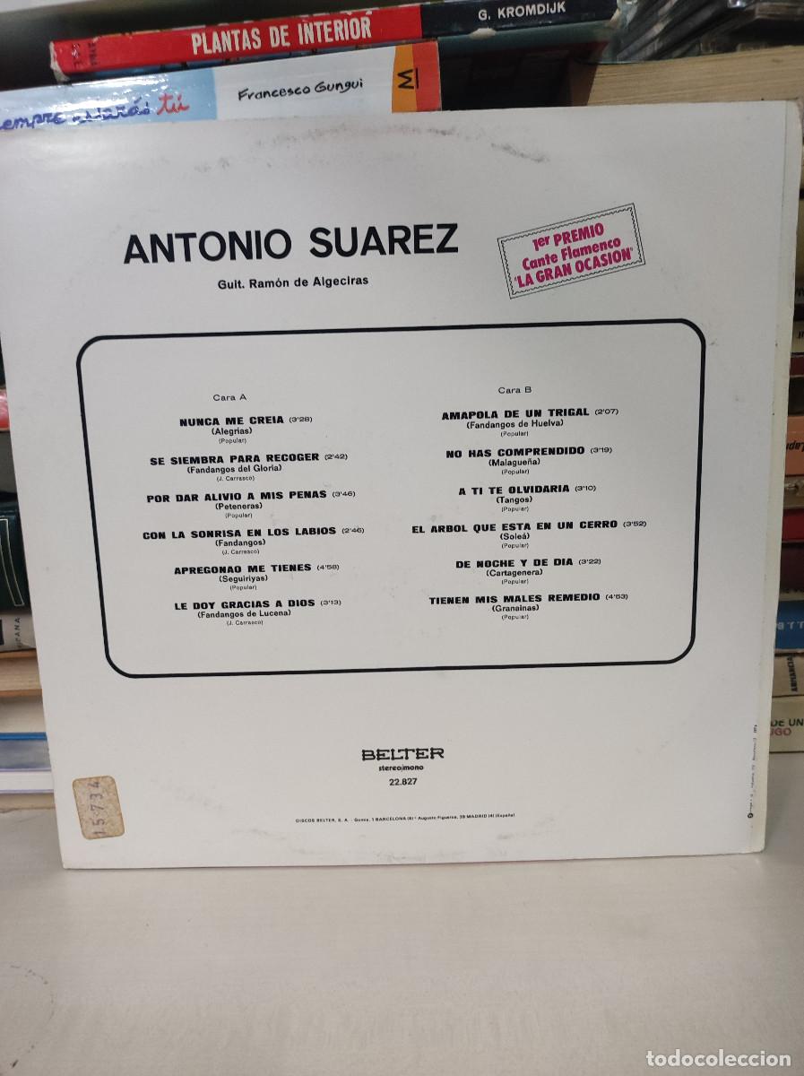 Discos de vinilo: Antonio Su&aacute;rez &ndash; Antonio Suarez - Foto 2