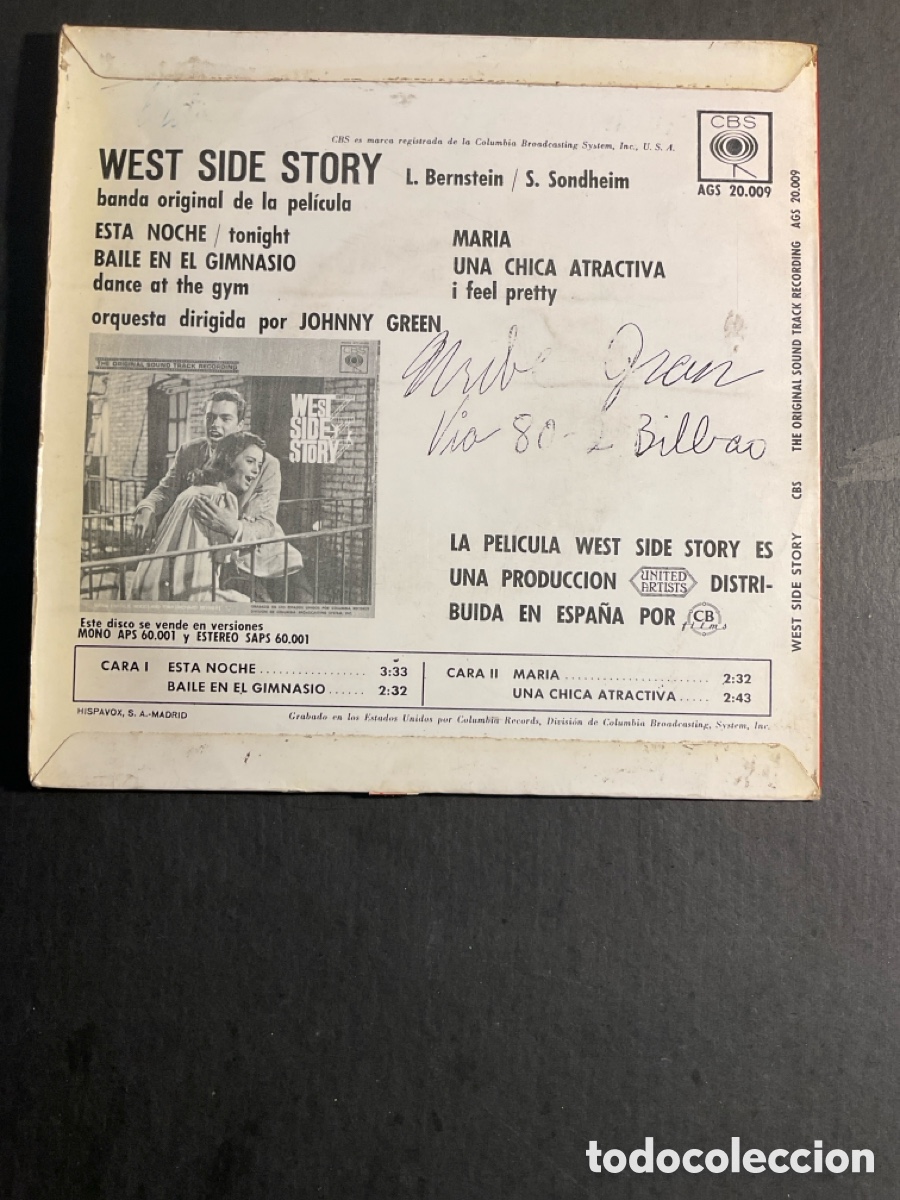Discos de vinilo: West Side Story BSO de la pel&iacute;cula de 1962 - Foto 2