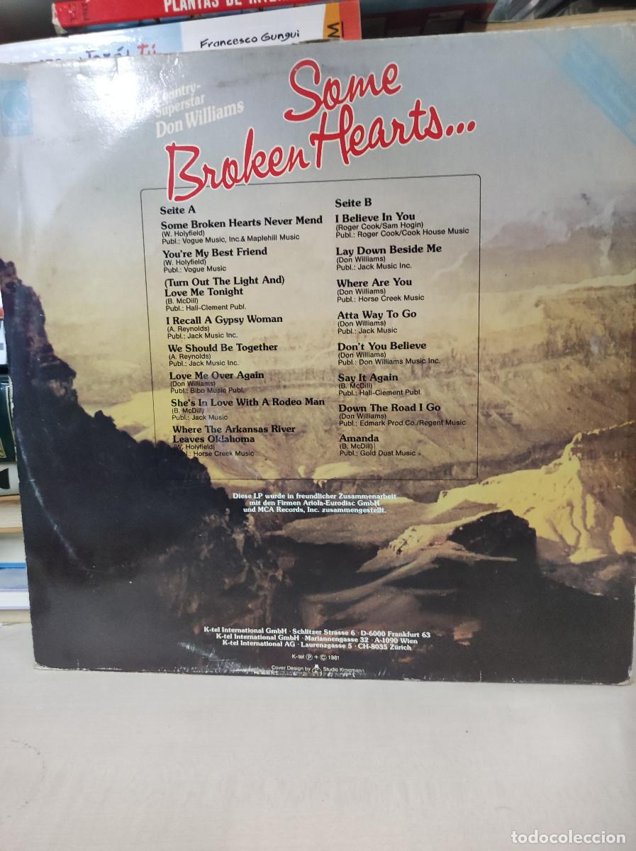 Discos de vinilo: Don Williams &ndash; Some Broken Hearts... - Foto 2
