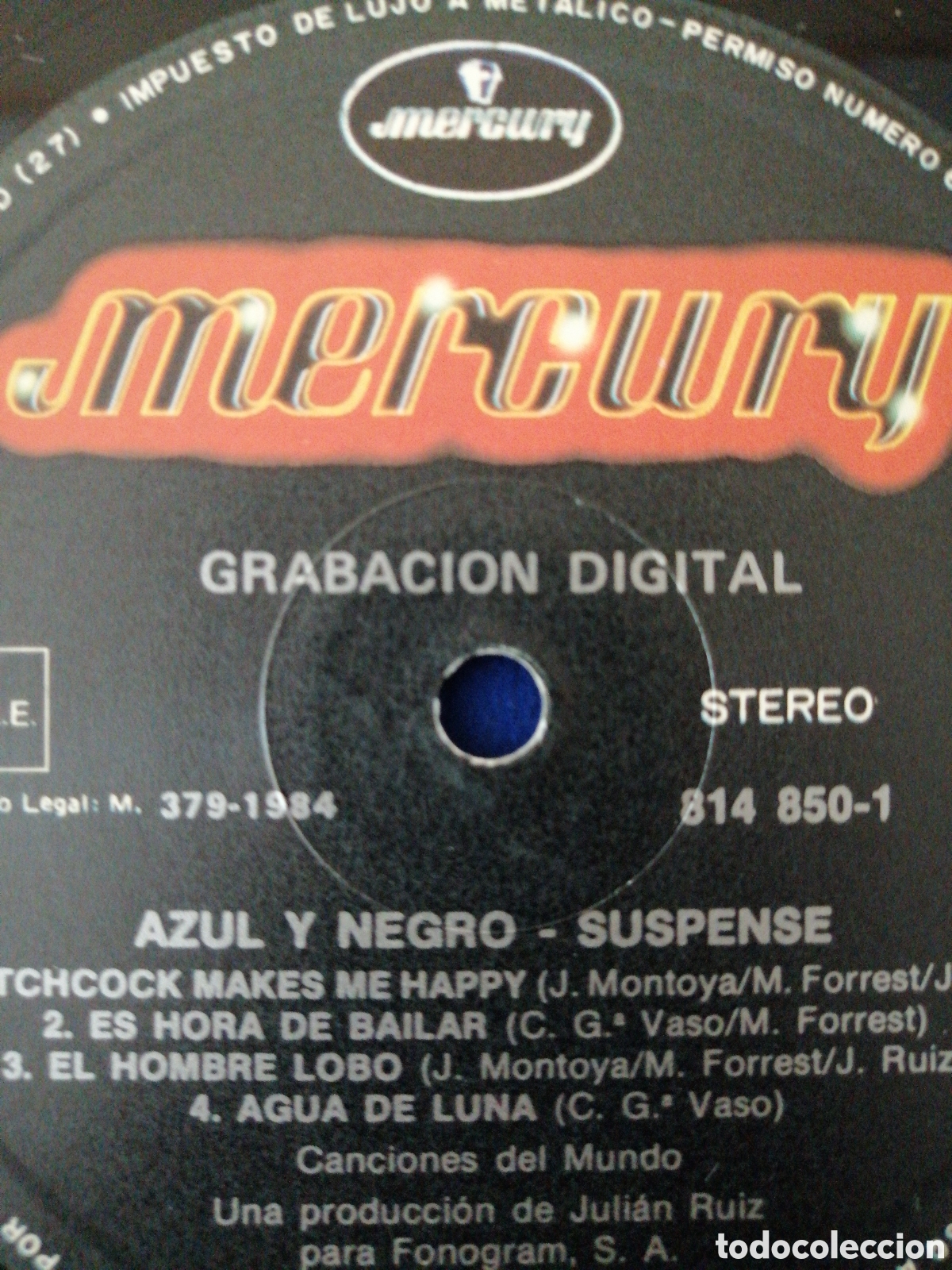 Discos de vinilo: AZUL Y NEGRO SUSPENSE 1984 - Foto 6