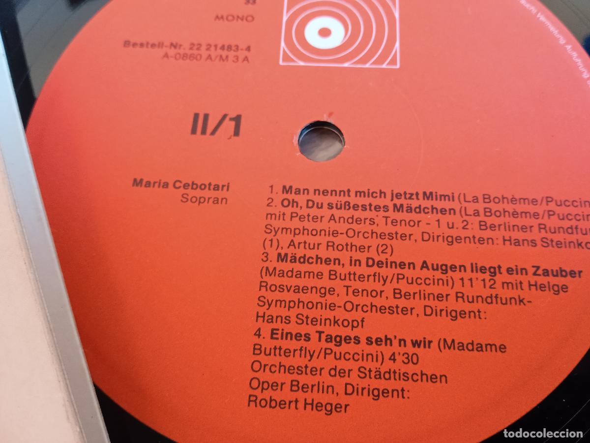 Discos de vinilo: MARIA CEBOTARI. DOBLE LP. FIGARO. TRAVIATA. - Foto 8