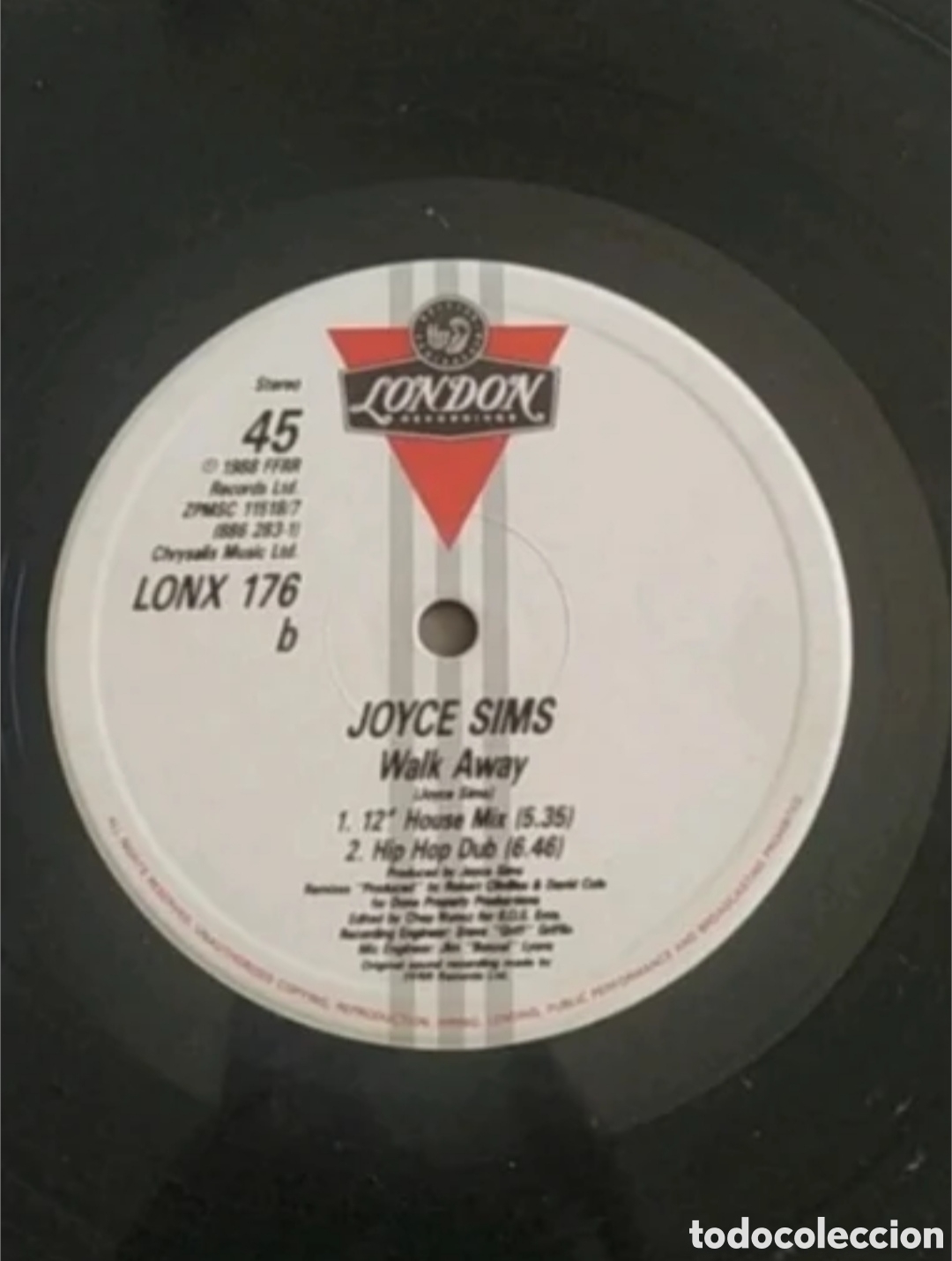 Discos de vinilo: Maxi single Joyce Sims. Walk Away Remix - Foto 4