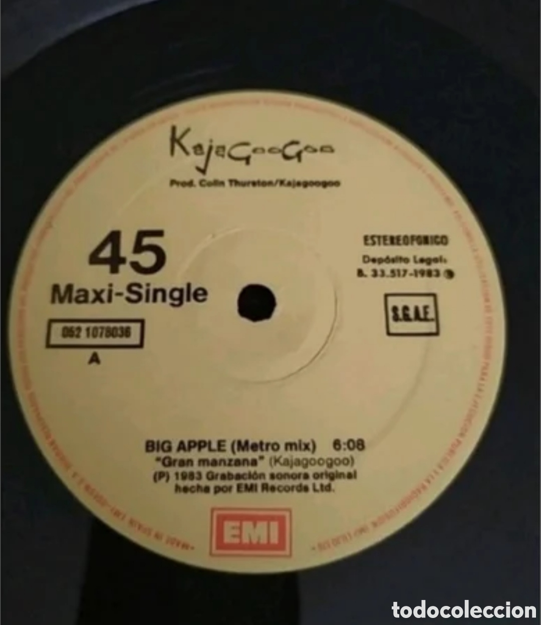 Discos de vinilo: Maxi single Kajagoogoo. Big Apple - Foto 3