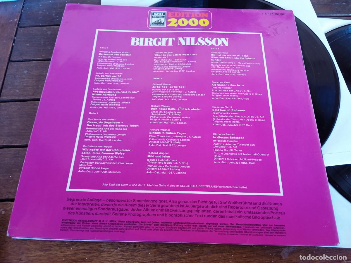 Discos de vinilo: BIRGIT NILSSON. DOBLE LP. MADE IN GERMANY - Foto 6