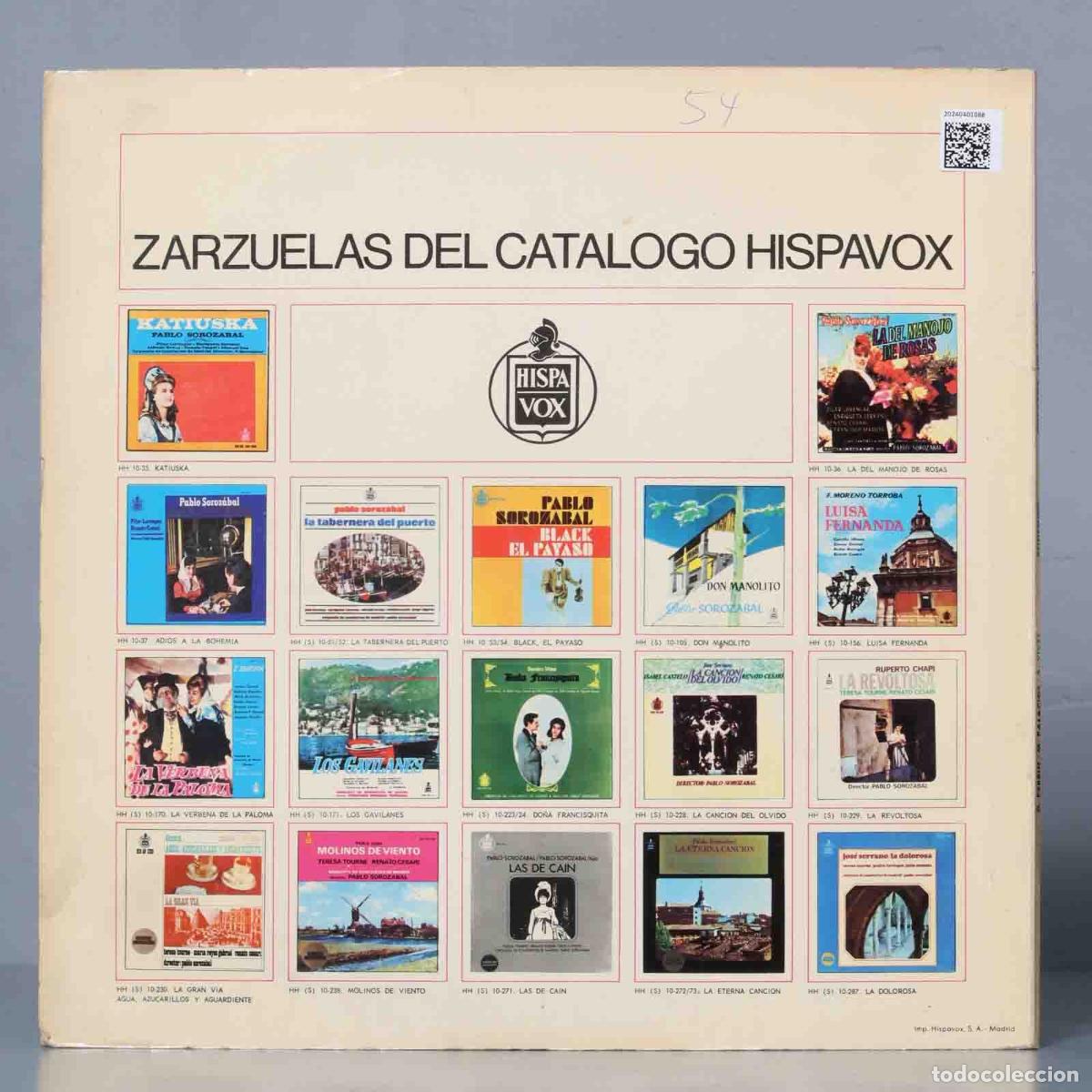 Discos de vinilo: LP. Amadeo Vives &ndash; Bohemios - Foto 2