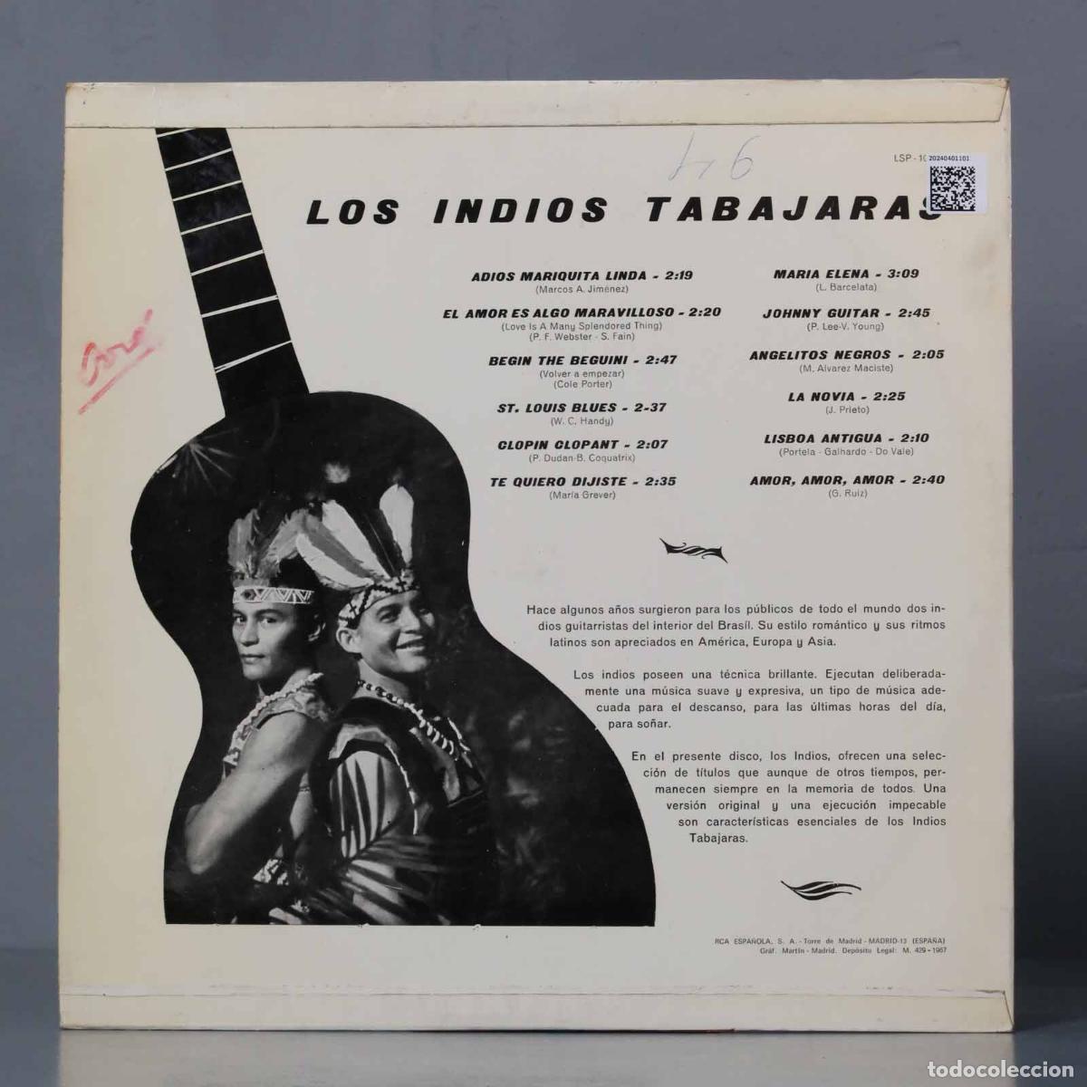 Discos de vinilo: LP. Los Indios Tabajaras &ndash; Los Indios Tabajaras - Foto 2