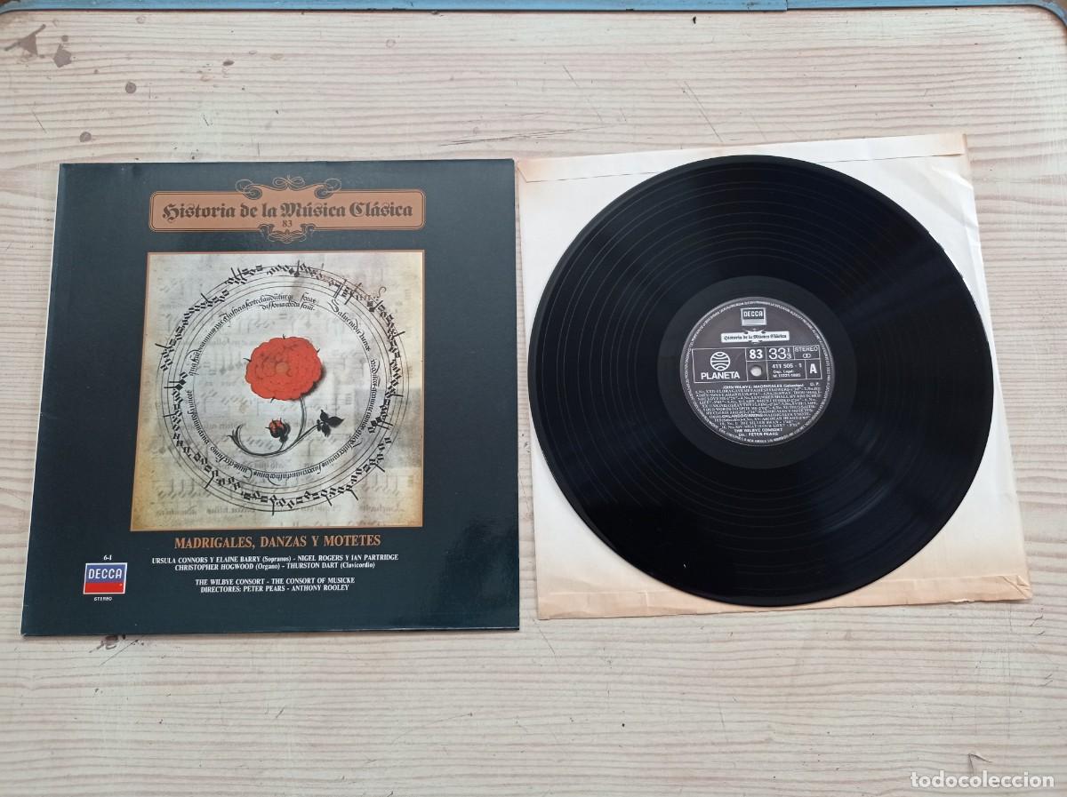 Discos de vinil: Historia De La Musica Clasica 83 - Madrigales, Danzas Y Motetes LP